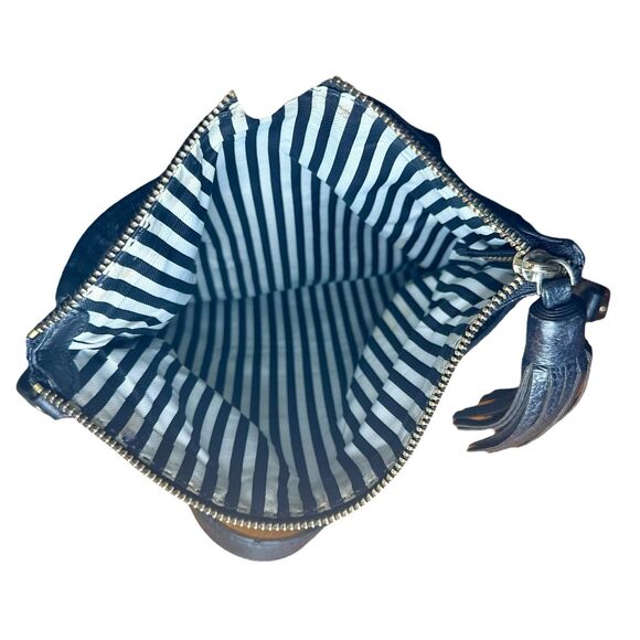 Kate Spade Mini Carmen Southport Avenue Satchel Bag Black Pebble 10x8 - Picture 4 of 6